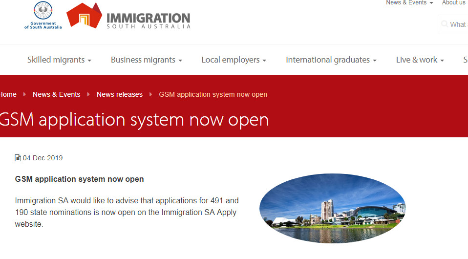 重磅！澳大利亞南澳州擔保正式開放申請！